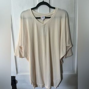 Cream Naomi 3/4 Sleeve Tunic Top